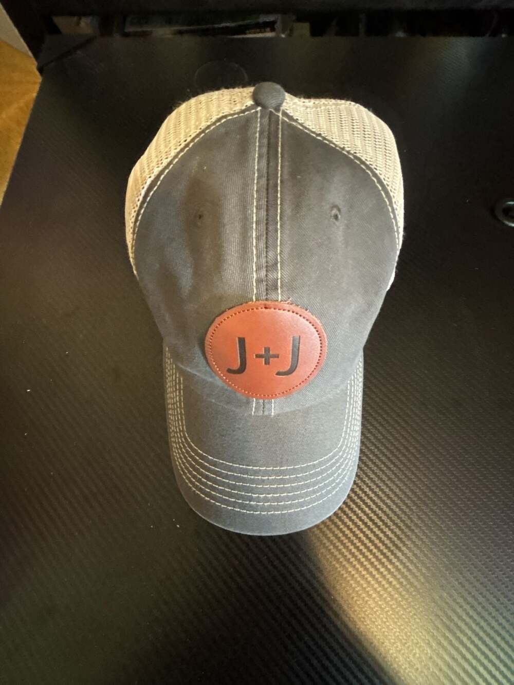 47 Brand J+J Leather Patch Trucker Snapback Hat